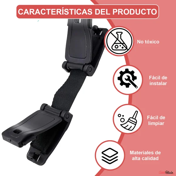 Hebilla Para Cinturón De Seguridad Asiento De Bebe Negro