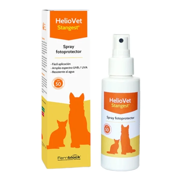 HelioVet Protector Solar Factor 50 para Perros y Gatos — Spray