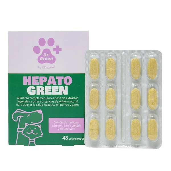 Hepatogreen para perros y gatos. 48 comprimidos