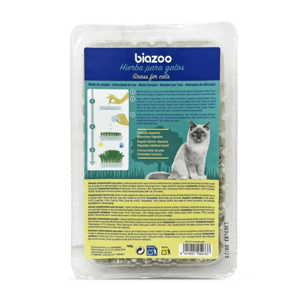 Hierba para gatos Biozoo 100 g