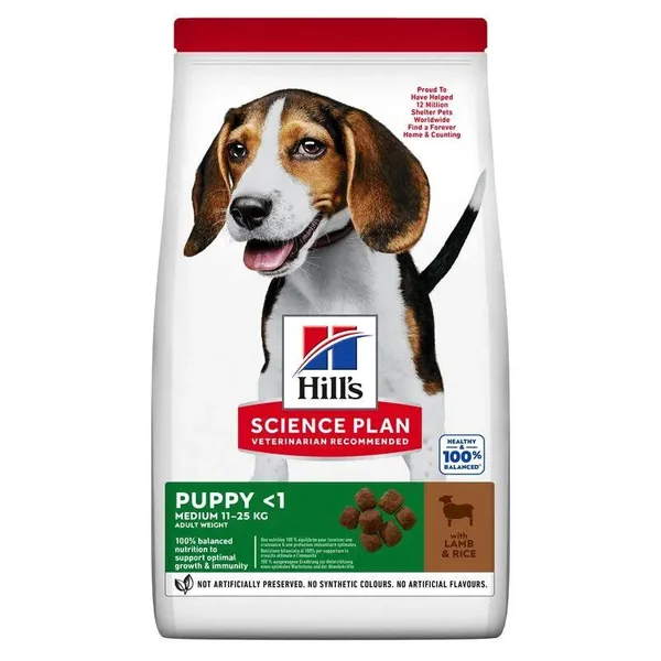 Hill's Science Plan Medium Puppy Cordero y Arroz 14 kg Pienso para Perros