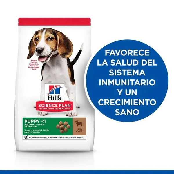 Hill's Science Plan Medium Puppy Cordero y Arroz 14 kg Pienso para Perros