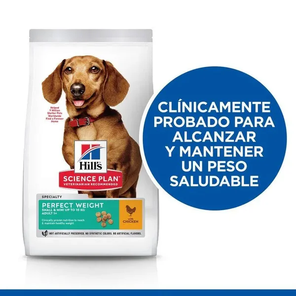 Hill's Science Plan Perfect Weight Small & Miniature Adult Pollo 1.5 kg Pienso para Perros