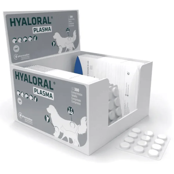 Hyaloral plasma articulaciones perros gatos comprimidos