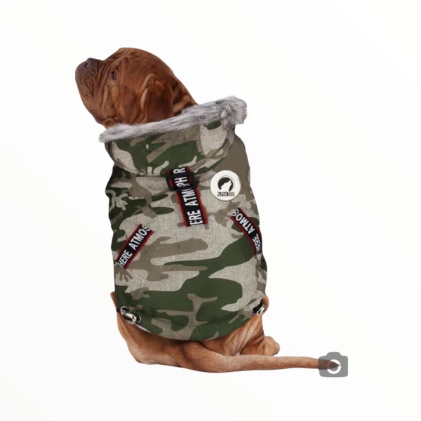 ICASA Abrigo Impermeable Camuflage para Perros — Diseño Moderno