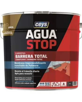 Impermeabilizante Ceys barrera total Agua Stop 4 kg Gris