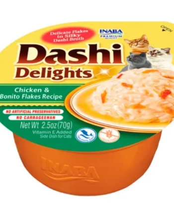 Inaba Dashi Delights Pollo y Copos de Bonito para Gatos