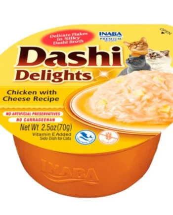 Inaba Dashi Delights Pollo y Queso para Gatos
