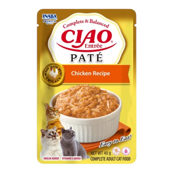Inaba Paté Entrée Pollo para Gatos — Comida Húmeda Natural