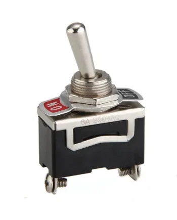 Interruptor 2 pin con palanca on-off 6A Gris 6 A