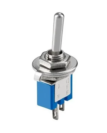 Interruptor 2 pin con palanca on-off Gris 3 A