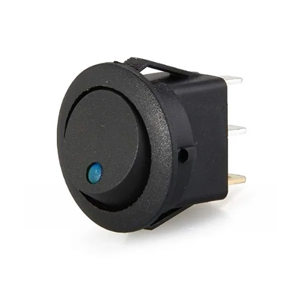 Interruptor de encendido para coche con indicador LED Negro 20 A