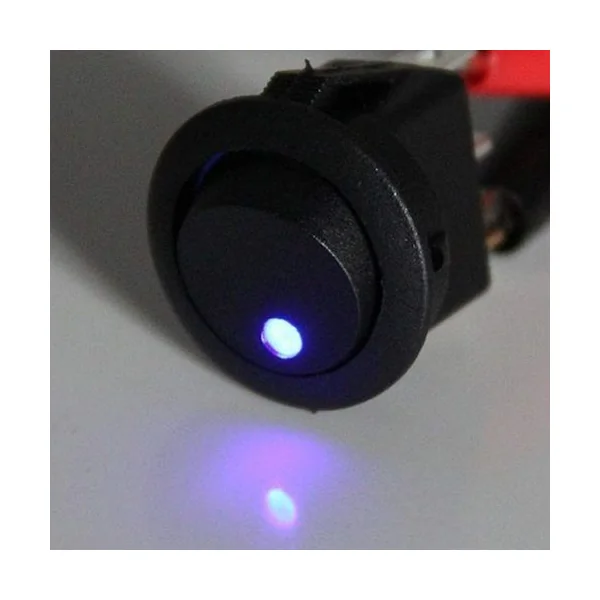 Interruptor de encendido para coche con indicador LED Negro 20 A