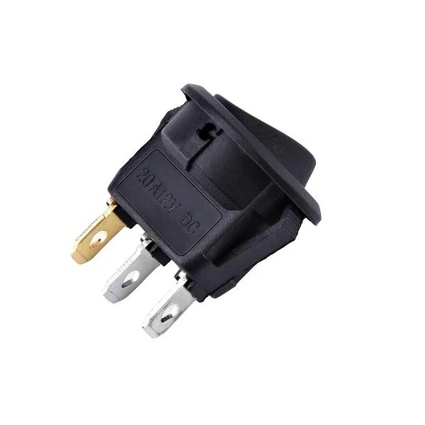 Interruptor de encendido para coche con indicador LED Negro 20 A