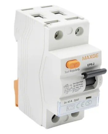 Interruptor diferencial residencial 2P-30mA-Clase AC-6kA Blanco 40 A