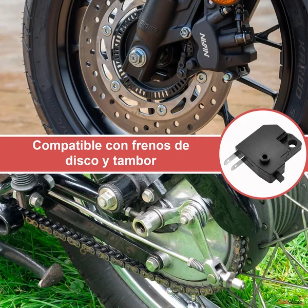 Interruptor Izquierdo De Luz De Freno Moto Negro