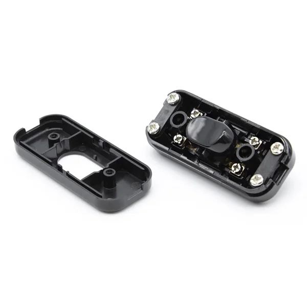 Interruptor pasante aereo unipolar lampara 2A 250V Negro