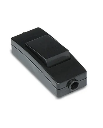 Interruptor pasante aereo unipolar para lampara 2A 250V Negro