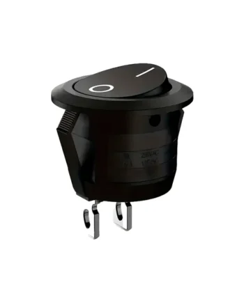 Interruptor redondo basculante de 2 vias ON/OFF 6 A