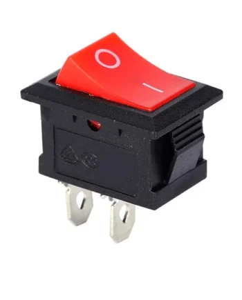 Interruptor universal 2 pin on-off 3 A Mini Rojo