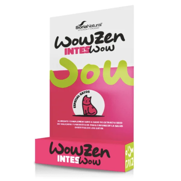 IntesWow gatos salud digestiva gatos 60 mg 12 comprimidos