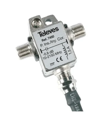 Inyector corriente para antenas Dinova 24V 1A Gris