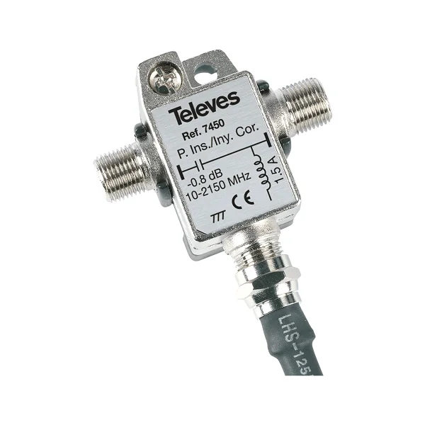 Inyector corriente para antenas Dinova 24V 1A Gris