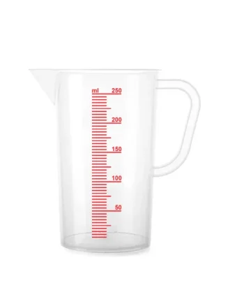 Jarra De Plástico Medidora 250 Ml Transparente