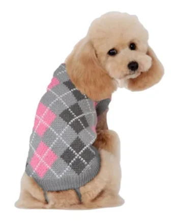 Jersey Rombos para Perros — Ropa de Abrigo Estampado Geométrico
