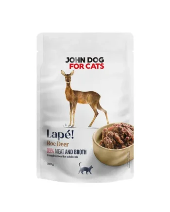 John Dog gato - Pouch monoproteico de venado 100gr
