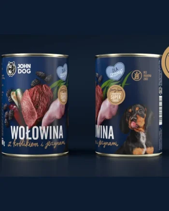 John Dog - Lata Berry Ternera con conejo Puppy