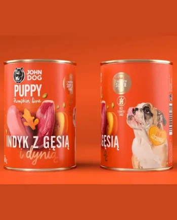 John Dog - Lata Pumpkin Pavo con ganso Puppy