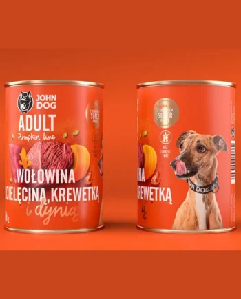 John Dog - Lata Pumpkin Ternera, Añojo y camarones