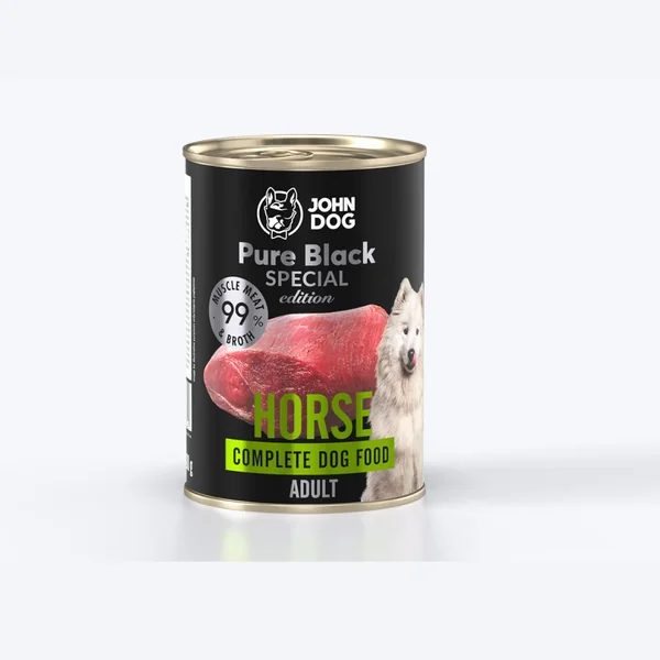 John Dog - Lata Pure Black Caballo