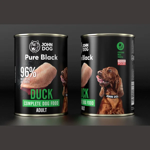 John Dog - Lata Pure Black Pato