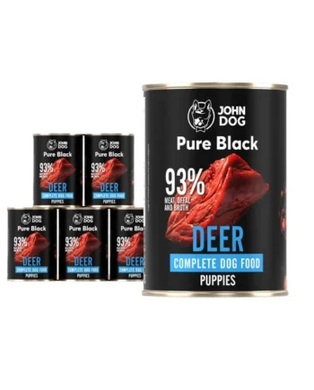 John Dog - Lata Pure Black Puppy Ciervo