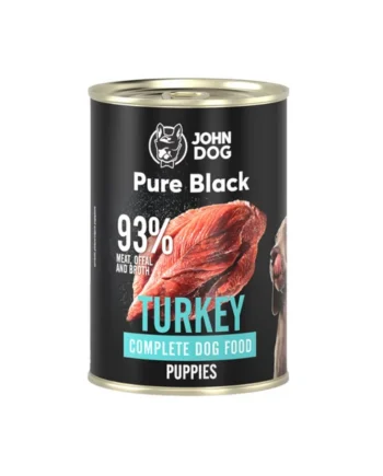 John Dog - Lata Pure Black Puppy Pavo