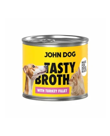 John Dog - Sopa con filetes de pavo para perro y gato
