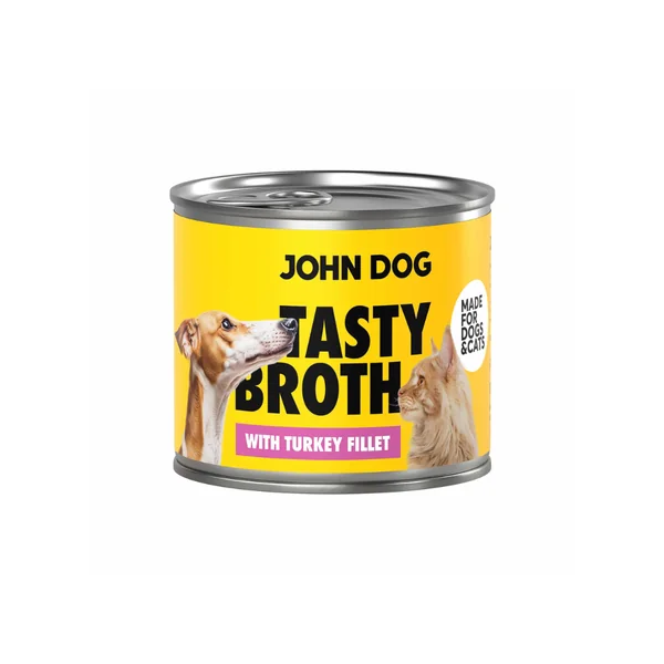 John Dog - Sopa con filetes de pavo para perro y gato
