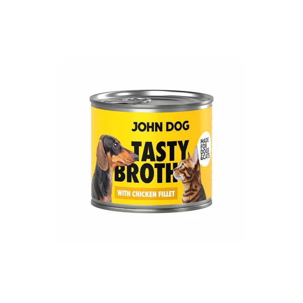 John Dog - Sopa con filetes de pollo para perro y gato