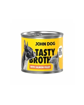 John Dog - Sopa con filetes de salmón para perro y gato