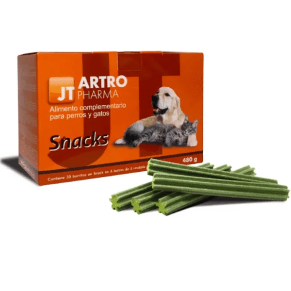 JT Artro Pharma SNACKS cuidado articular perros gatos 30x16 g