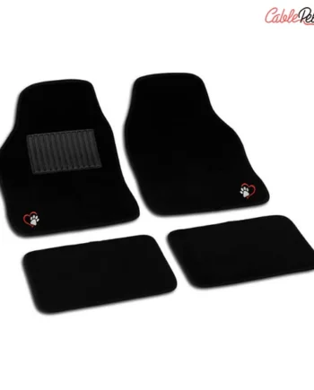 Juego Alfombrillas De Moqueta Universales Para Coche Negro