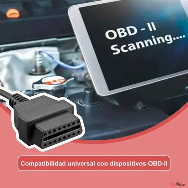 Juego de cables conectores de diagnostico OBD Camión Negro