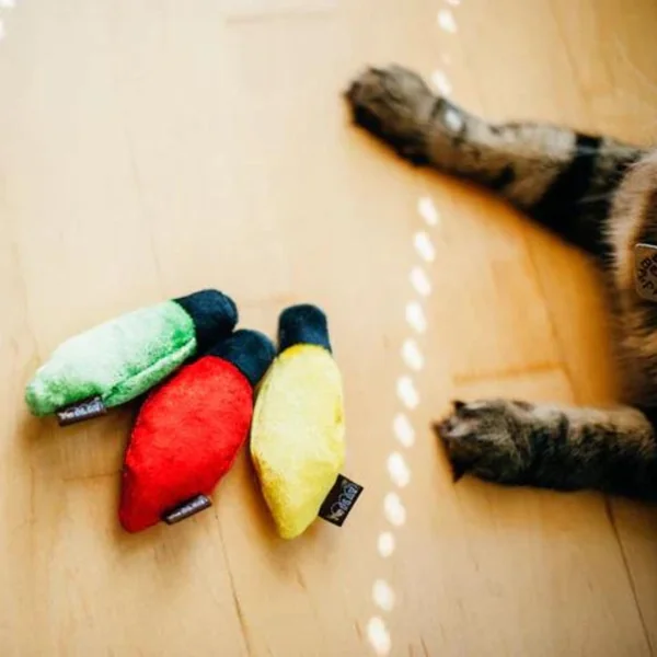 Juguete gato luces Navidad PLAY