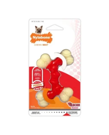 Juguete Nylabone Hueso Doble Mordedor