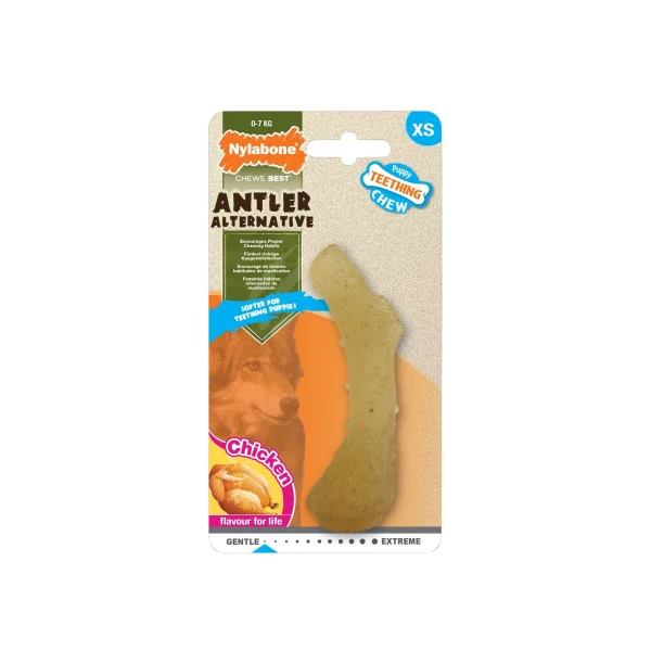 Juguete Nylabone Mordedor Antler Cachorro