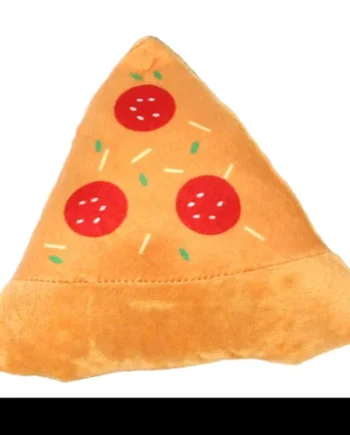 Juguete Peluche Chirriante Pizza 17cm.