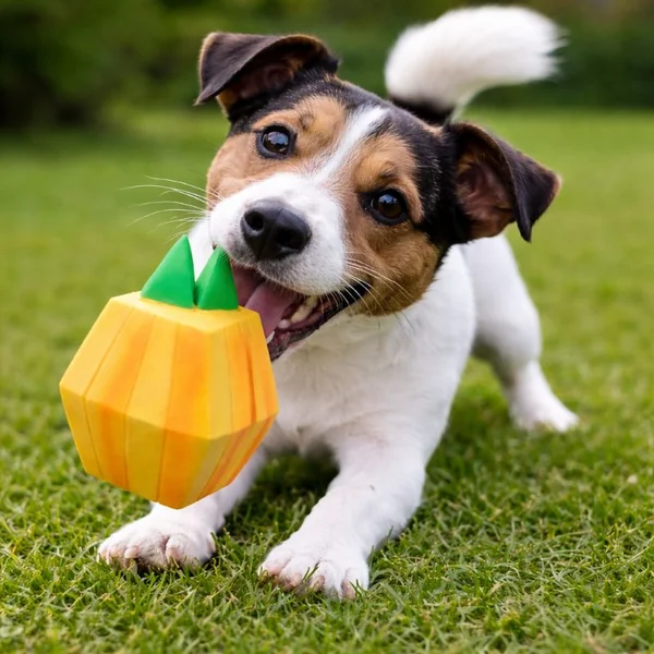 Juguete Perro Latex Calabaza 12,5Cm