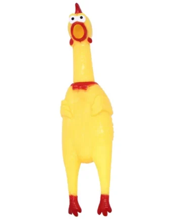 Juguete Pollo Gritón de Vinilo 30cm.